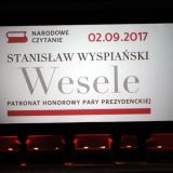 Narodowe czytanie - "Wesele" Stanisława Wyspiańskiego, zdj. Krystyna Juźwińska