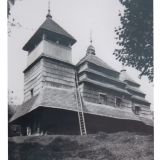 Cerkiew pod wezwaniem NMP, wieś Kostyrno, powiat Wielkobrzerzany, zbudowana w 1645 r., przeniesiona z Sianek w 1761 r., foto 1920 r.