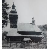 Cerkiew, wieś Czornohołowa, powiat Wielkobrzerzany, foto 1921 r.