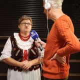 Anna Sopel udziela wywiadu dla Radia Rzeszów, fot. K. Medelczyk