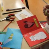 Warsztaty tworzenia kartek świątecznych, zdj. Sylwia Cwynar