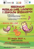 Plakat Regionalnego Przeglądu Kapel Ludowych i Zespołów Śpiewaczych w Kańczudze