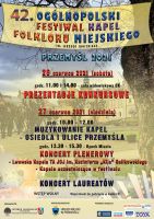 Plakat Festiwalu Kapel Folkloru Miejskiego
