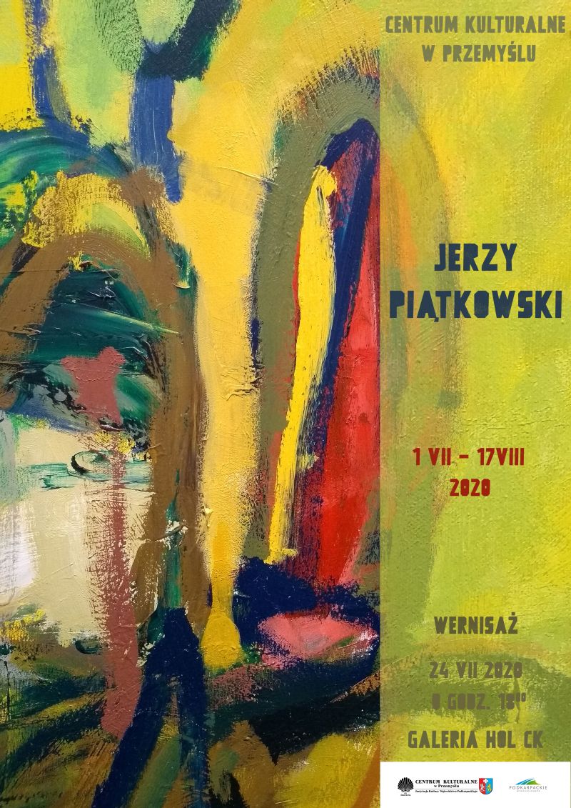 Plakat wystawa prac Jerzego Piątkowskiego