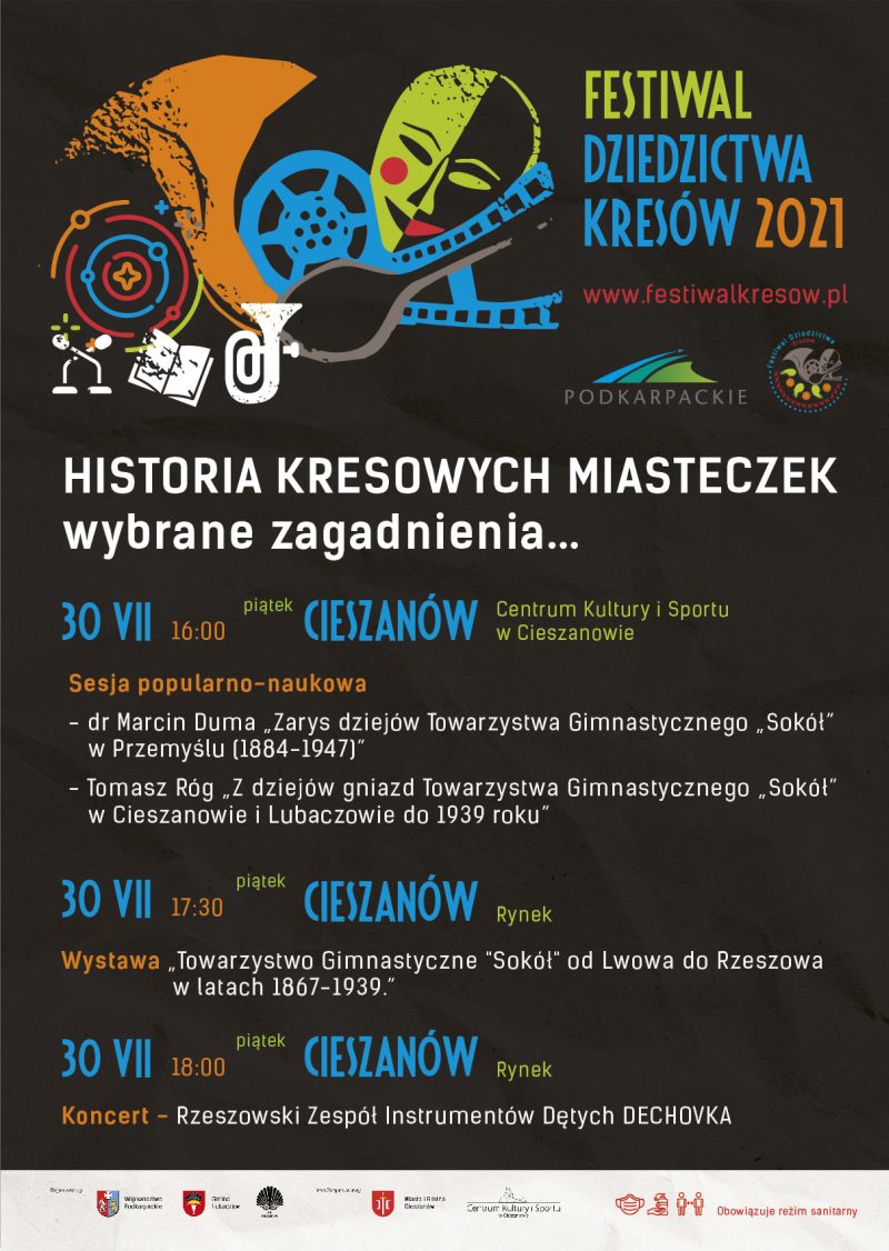 Plakat Historia Kresowych Miasteczek. Tekst alternatywny pod plakatem