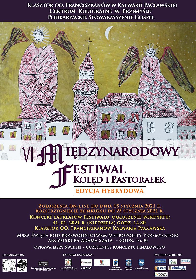 VI Międzynarodowy Festiwal Kolęd i Pastorałek - plakat